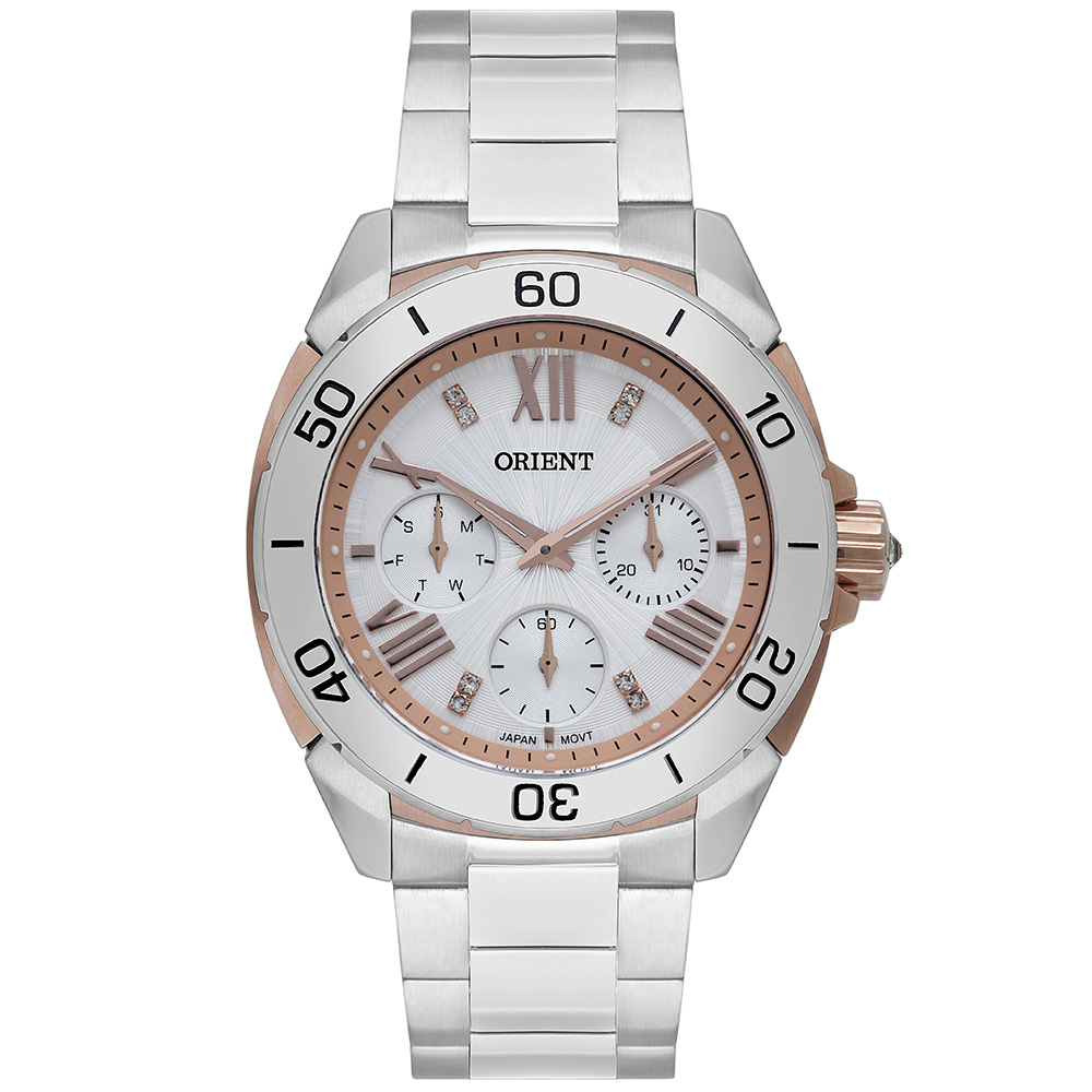 relogio orient feminino branco