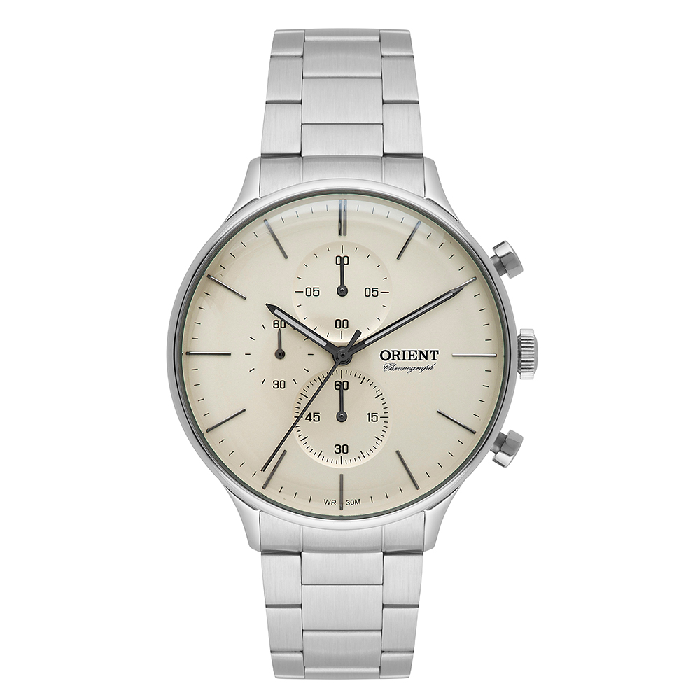 RELOGIO ORIENT NEO VINTAGE MASCULINO CRONOGRAFO MBSSC177 PRATA - ORIENT  RELÓGIOS