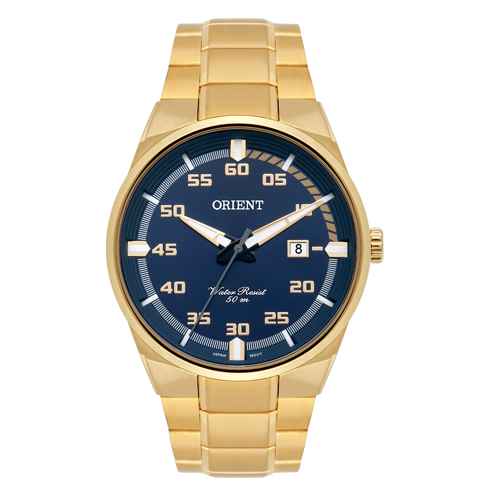 Relogio orient water resist 50m dourado Clearance