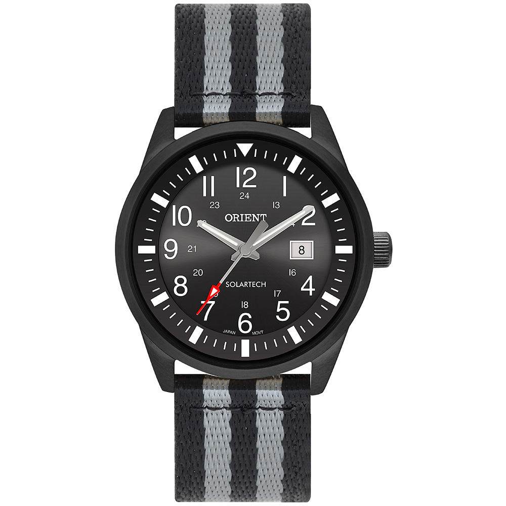 RELOGIO ORIENT SOLARTECH MASCULINO ANALOGICO MPSS1044 PRETO - ORIENT ...
